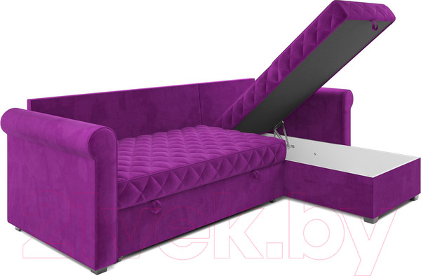Изображение товара Диван угловой Mebel-Ars Берлин (фиолетовый)