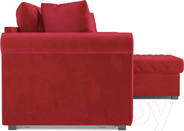 Изображение товара Диван угловой Mebel-Ars Берлин (кордрой красный)