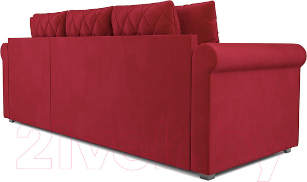Изображение товара Диван угловой Mebel-Ars Берлин (кордрой красный)