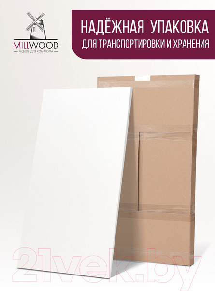 Изображение товара Столешница для стола Millwood 160x80x1.8 (белый)