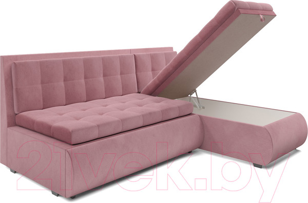 Изображение товара Диван угловой Mebel-Ars Кормак (велюр пудра НВ-178 18)
