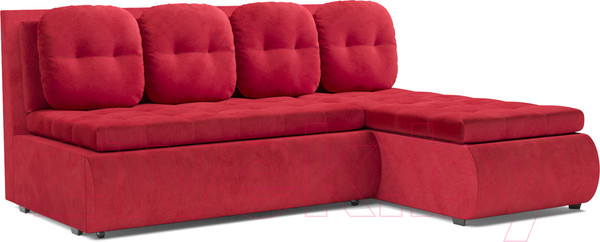 Изображение товара Диван угловой Mebel-Ars Кормак (кордрой красный)