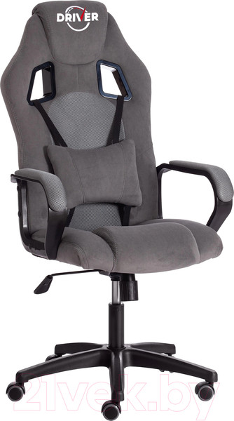 Изображение товара Кресло геймерское Tetchair Driver флок/ткань (серый/серый 29/TW-12)