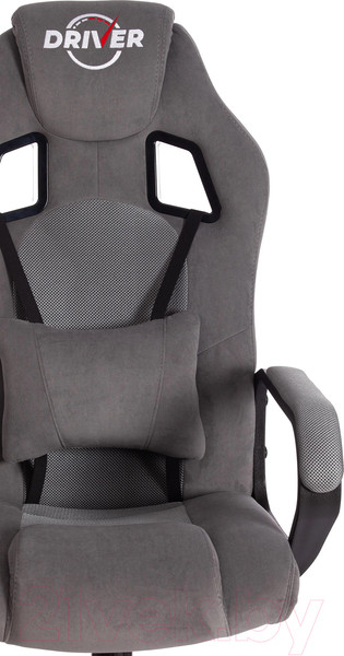 Изображение товара Кресло геймерское Tetchair Driver флок/ткань (серый/серый 29/TW-12)