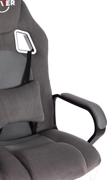 Изображение товара Кресло геймерское Tetchair Driver флок/ткань (серый/серый 29/TW-12)