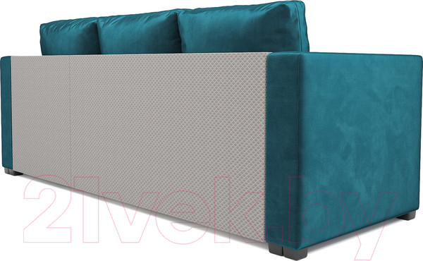 Изображение товара Диван угловой Mebel-Ars Мансберг (бархат сине-зеленый Star Velvet 43 Black Green)