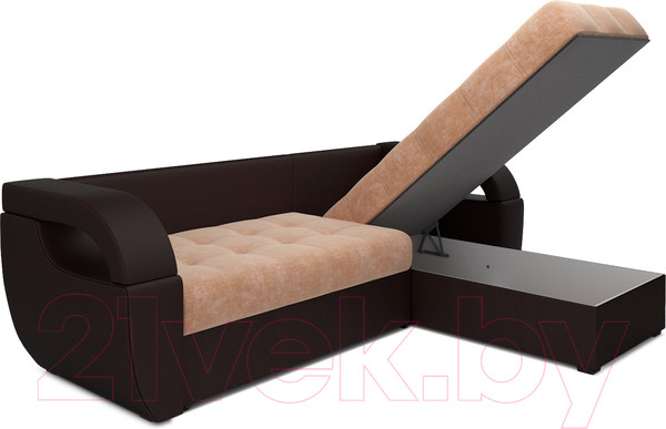 Изображение товара Диван угловой Mebel-Ars Мартин (кордрой бежевый)