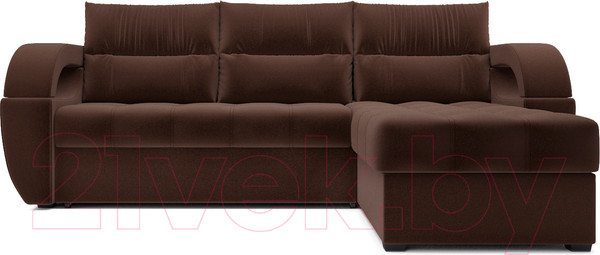Изображение товара Диван угловой Mebel-Ars Мартин (кордрой коричневый)