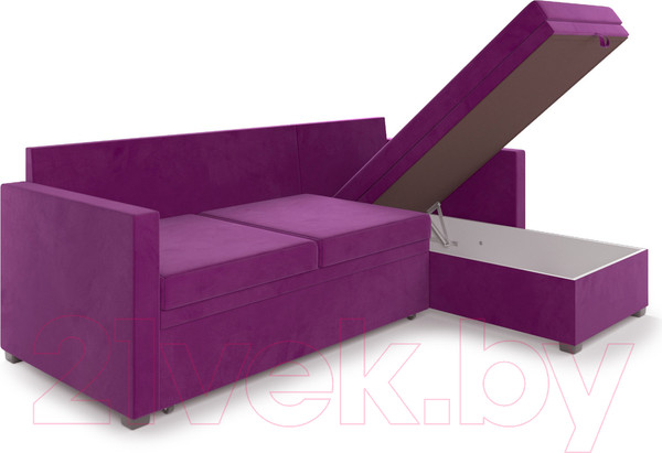 Изображение товара Диван угловой Mebel-Ars Париж (фиолетовый)