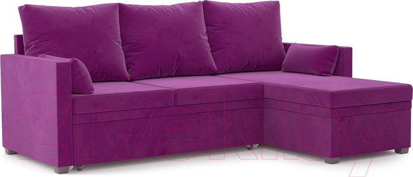 Изображение товара Диван угловой Mebel-Ars Париж (фиолетовый)