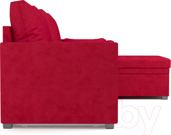 Изображение товара Диван угловой Mebel-Ars Париж (кордрой красный)