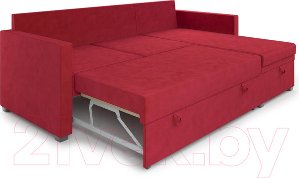 Изображение товара Диван угловой Mebel-Ars Париж (кордрой красный)