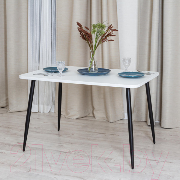Изображение товара Обеденный стол Tetchair Pluto (белый/черный)