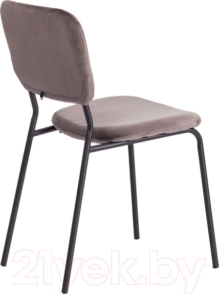 Изображение товара Стул Tetchair Carol металл/вельвет (светло-серый HLR24/черный)