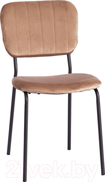 Изображение товара Стул Tetchair Carol металл/вельвет (коричневый HLR11/черный)