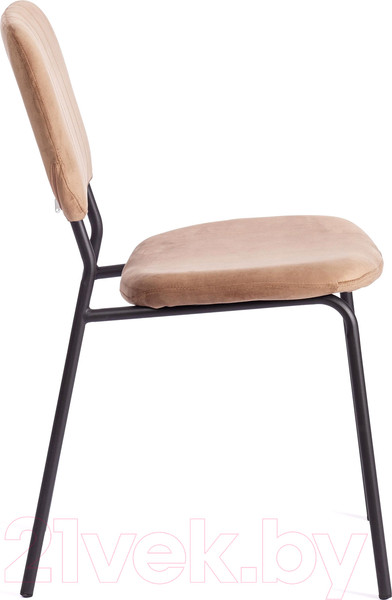 Изображение товара Стул Tetchair Carol металл/вельвет (коричневый HLR11/черный)