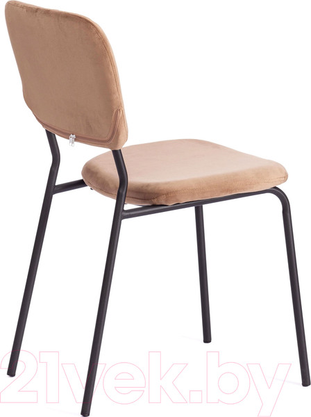 Изображение товара Стул Tetchair Carol металл/вельвет (коричневый HLR11/черный)