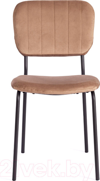 Изображение товара Стул Tetchair Carol металл/вельвет (коричневый HLR11/черный)