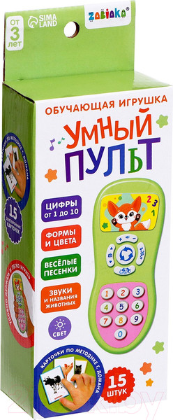 Изображение товара Развивающий игровой набор Zabiaka Умный пульт / 4378275 (зеленый)