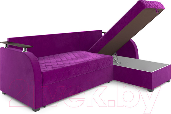 Изображение товара Диван угловой Mebel-Ars Токио (фиолетовый)