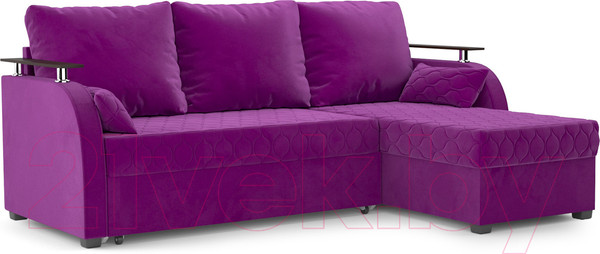 Изображение товара Диван угловой Mebel-Ars Токио (фиолетовый)