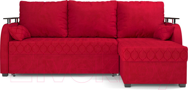 Изображение товара Диван угловой Mebel-Ars Токио (кордрой красный)