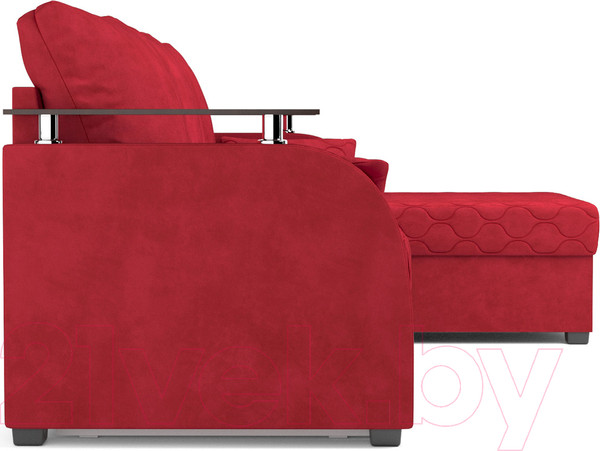 Изображение товара Диван угловой Mebel-Ars Токио (кордрой красный)