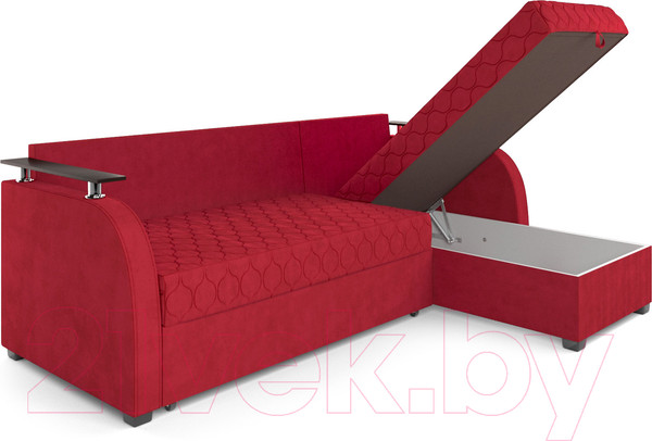 Изображение товара Диван угловой Mebel-Ars Токио (кордрой красный)