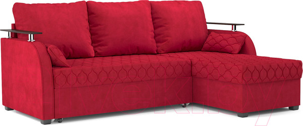 Изображение товара Диван угловой Mebel-Ars Токио (кордрой красный)
