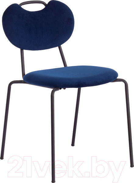 Изображение товара Стул Tetchair Danton металл/ткань (темно-синий)