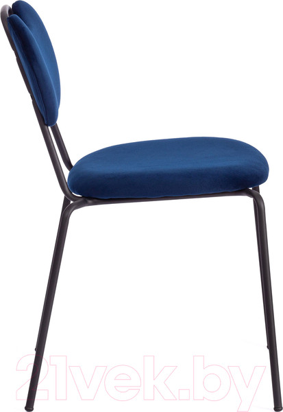 Изображение товара Стул Tetchair Danton металл/ткань (темно-синий)