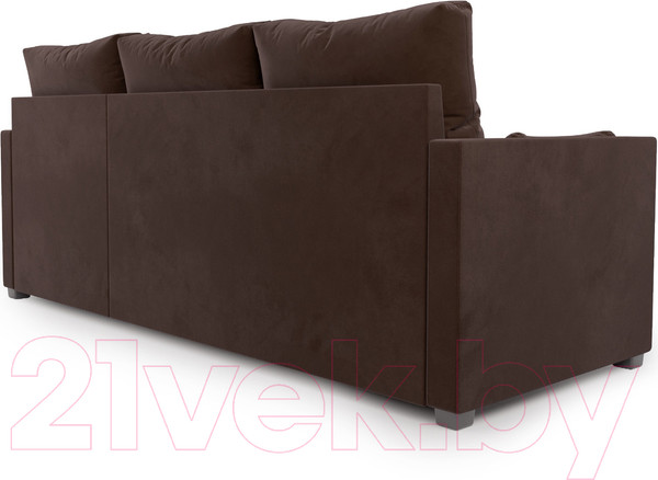 Изображение товара Диван угловой Mebel-Ars Париж (Велюр молочный шоколад НВ-178 13)