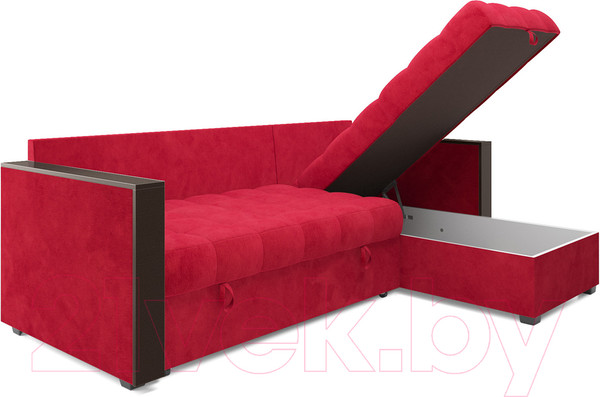 Изображение товара Диван угловой Mebel-Ars Техас (кордрой красный)