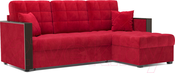 Изображение товара Диван угловой Mebel-Ars Техас (кордрой красный)