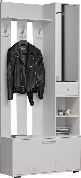 Изображение товара Секция в прихожую Mebel-Ars Ника (белый)