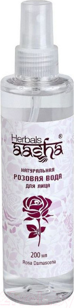 Изображение товара Спрей для лица Aasha Herbals Розовая вода натуральная (200мл)