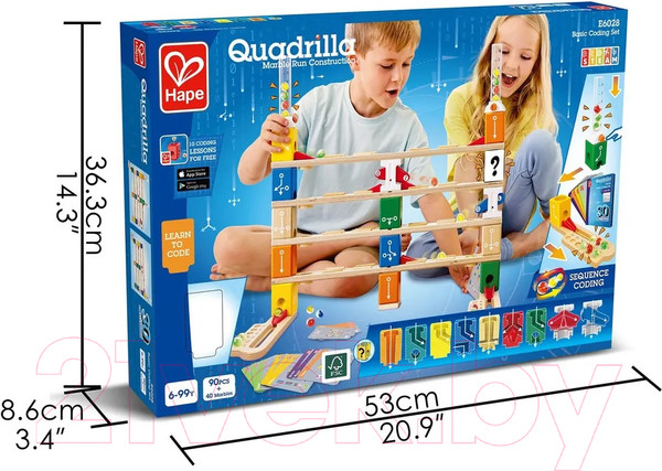 Изображение товара Конструктор Hape Лабиринт Квадрилла / E6028_HP