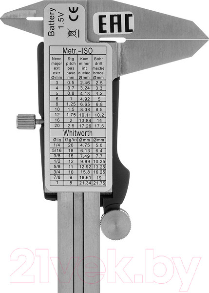 Изображение товара Штангенциркуль Denzel 31613