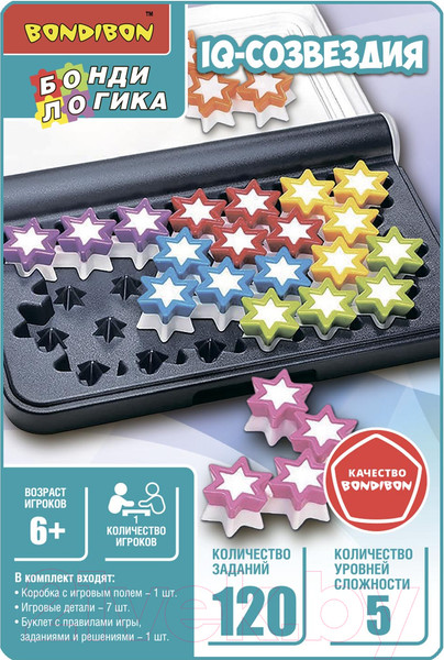 Изображение товара Игра-головоломка Bondibon БондиЛогика IQ-Созвездия / ВВ5958