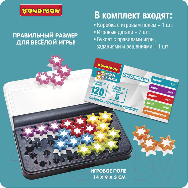Изображение товара Игра-головоломка Bondibon БондиЛогика IQ-Созвездия / ВВ5958
