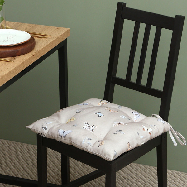 Изображение товара Подушка на стул Этель Butterflies / 9590606 (42x42)