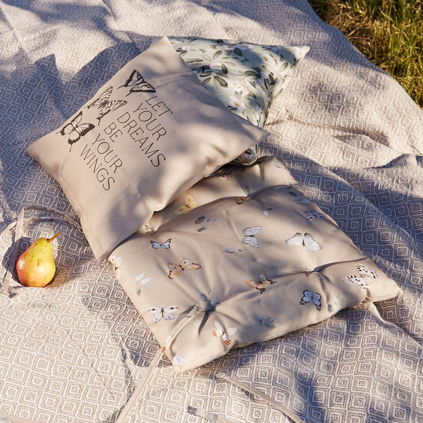 Изображение товара Подушка на стул Этель Butterflies / 9590606 (42x42)