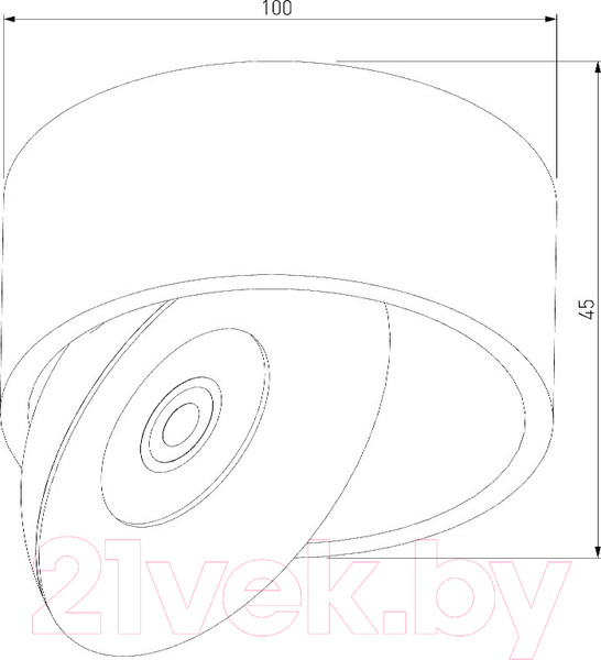 Изображение товара Точечный светильник Elektrostandard Glide 8W / 25100/LED (белый)