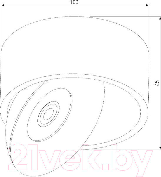 Изображение товара Точечный светильник Elektrostandard Glide 8W / 25100/LED (черный жемчуг)