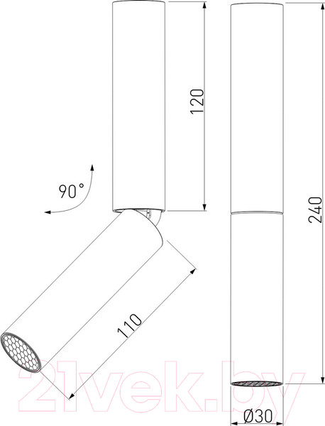 Изображение товара Точечный светильник Elektrostandard Pika 25029/LED 6W (латунь)
