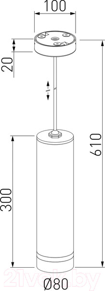 Изображение товара Потолочный светильник Elektrostandard DLR023 IP54 / 35084/H (черный)