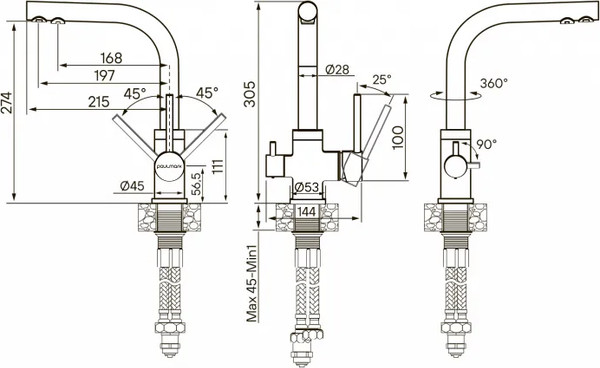 Изображение товара Смеситель Paulmark Essen Es213011-328