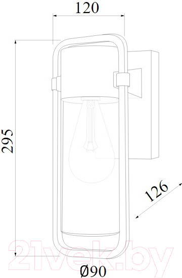 Изображение товара Бра уличное Elektrostandard Lab / 35001/D (черный)
