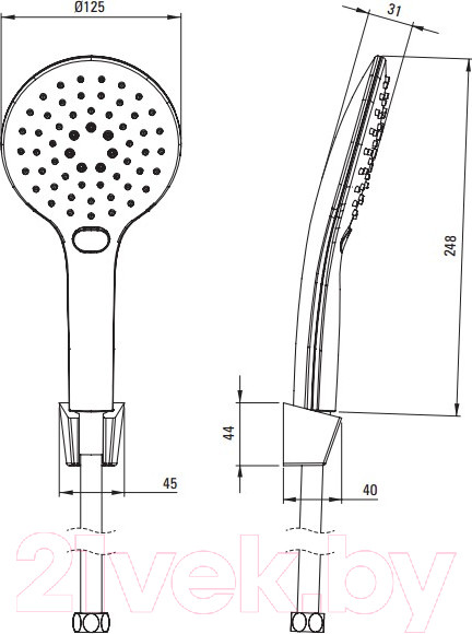 Изображение товара Душевой гарнитур Deante Neo Lupo NLU F41K