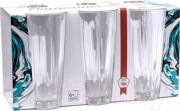 Изображение товара Набор стаканов ОСЗ Венеция 03с969У (6шт)